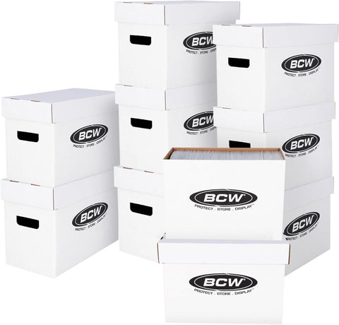 BCW Comic Book Short Boxes, 10 Pack, 150-175 Capacity