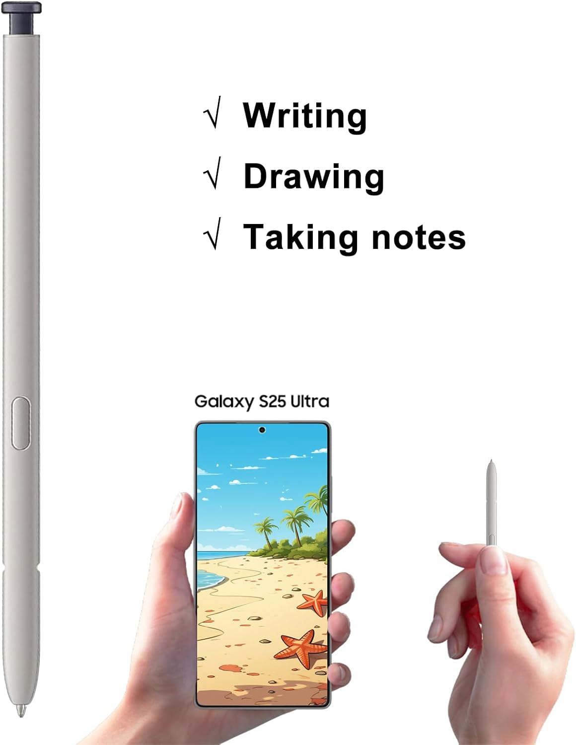 Galaxy S25 Ultra S Pen Replacement for Samsung Galaxy S25 Ultra Stylus Pen,S25 Ultra Pen Replacement for Samsung Galaxy S25 Ultra 5G 6.9 in All Versions S Pen,EJ-PS938BBEGUJ(Black)