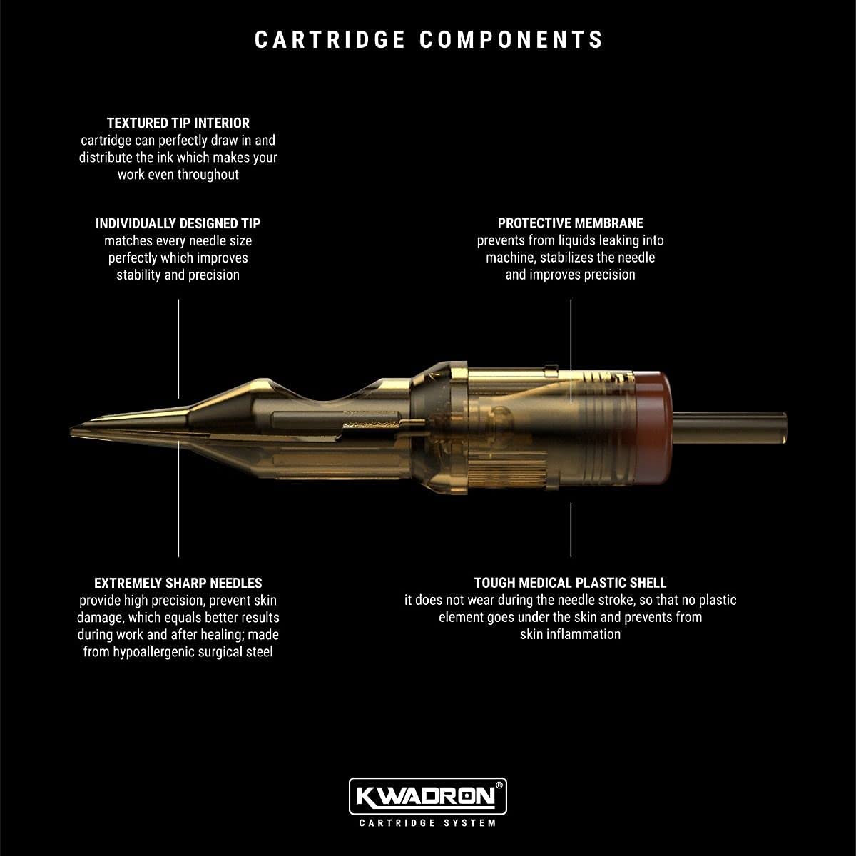 Kwadron Tattoo Cartridge Needles 35/7SEMMT