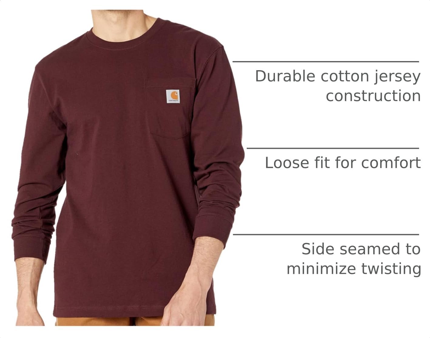 Carhartt Men's Dearborn Loose LS T-Shirt