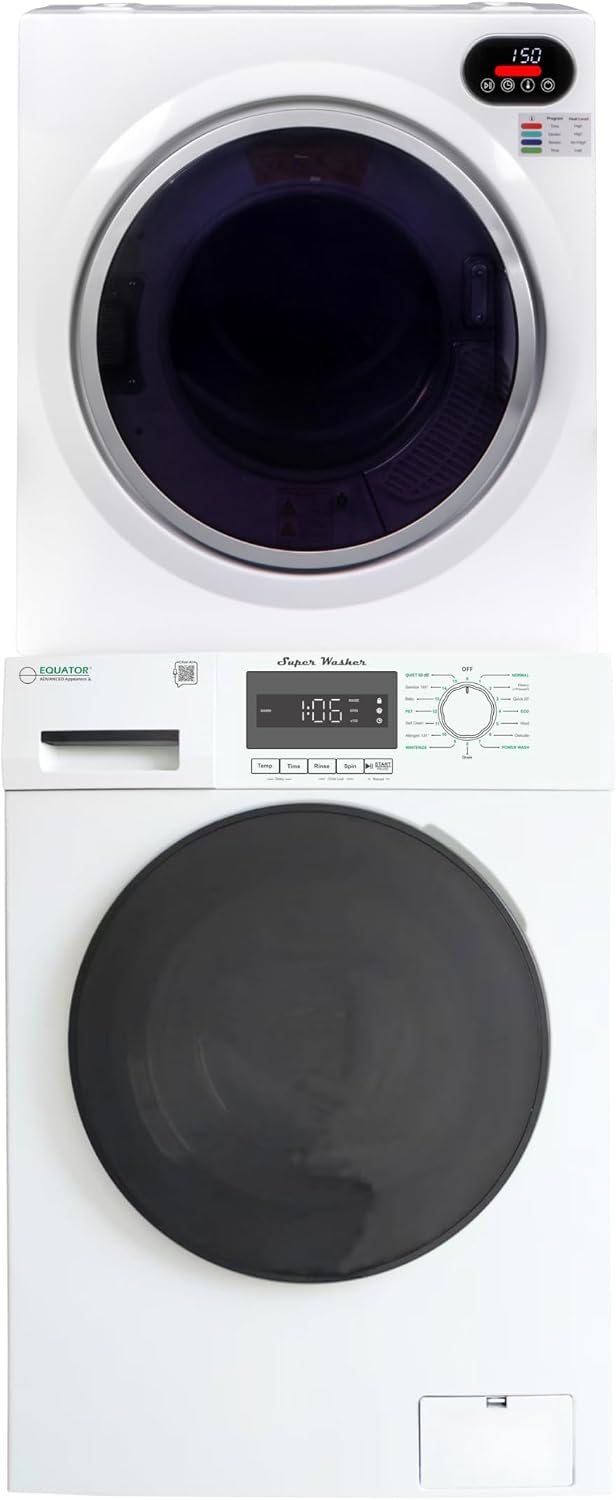 Equator 24" Ultra Compact Washer 1.57cu.ft + Vented Dryer 2.6cu.ft