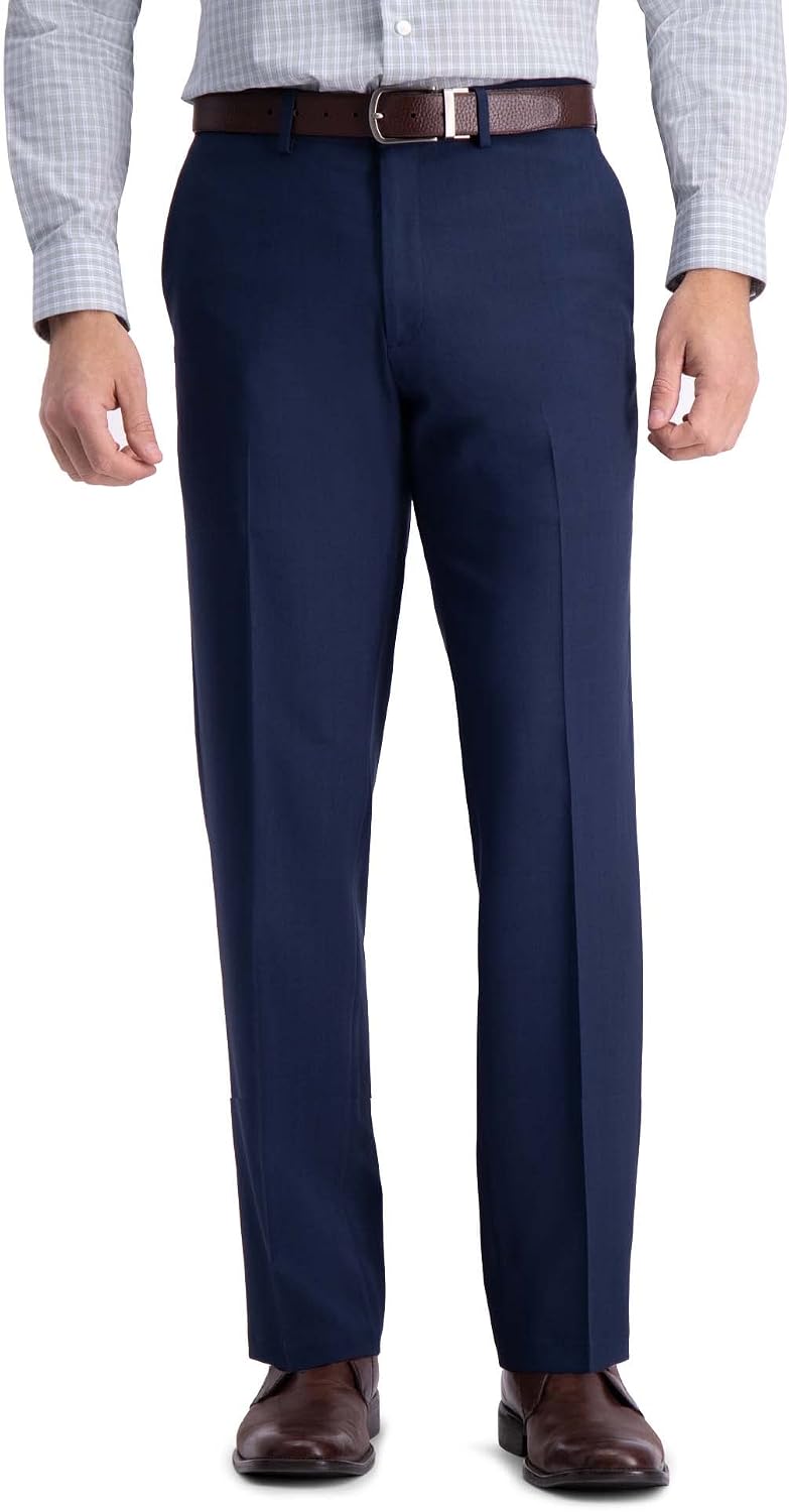 Haggar Men's Straight Fit Premium Comfort Dress Pant