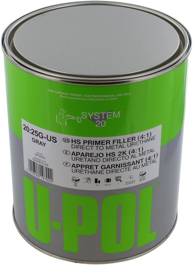 U-POL 1 Gallon (4.2 VOC) High Solids High Build Urethane Primer Kit with Standard (60 to 95 F) Temperature Hardener