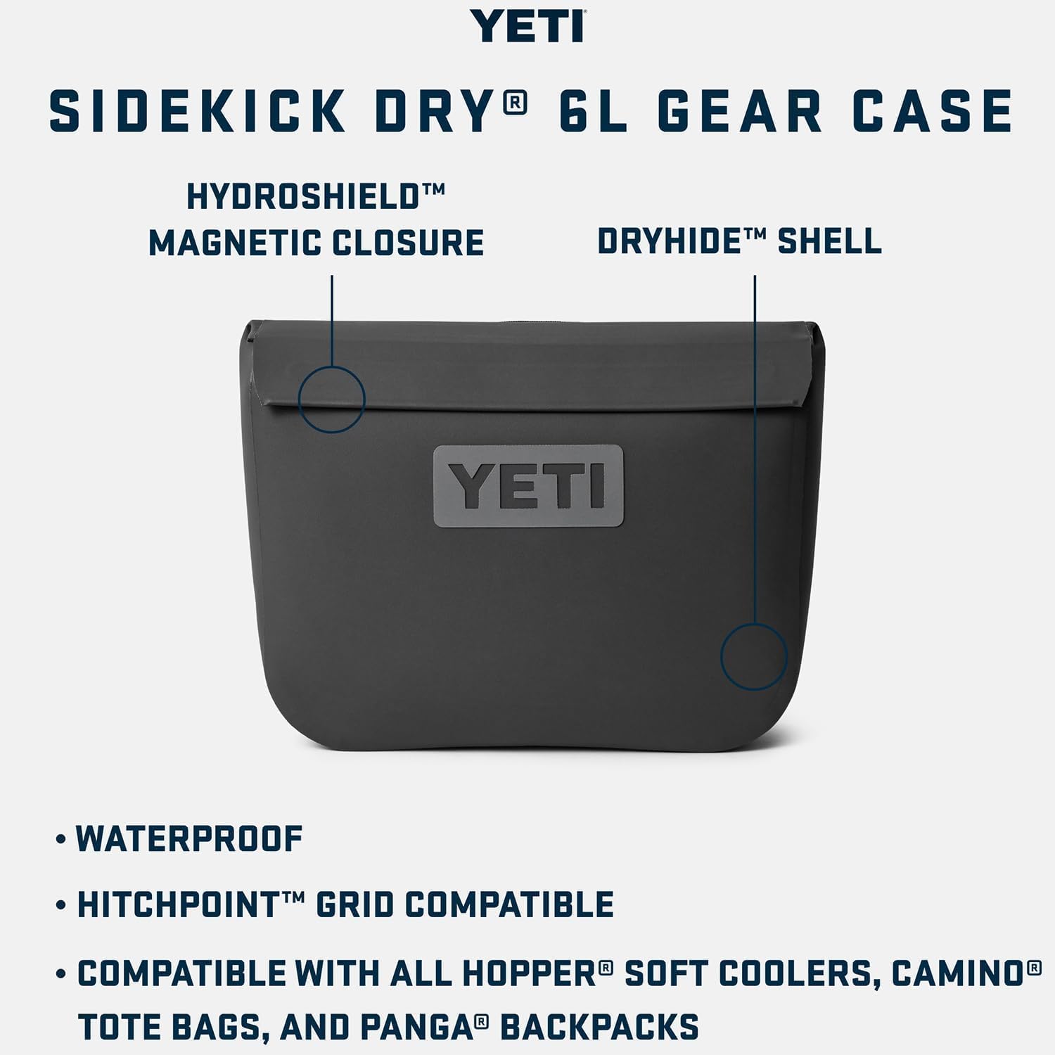 YETI Sidekick Dry 6L Gear Case, Classic Navy