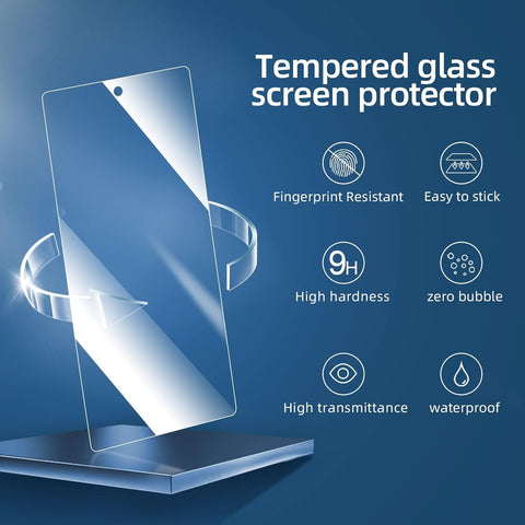 NEW'C 3 Pack Designed for Google Pixel 7a Screen Protector Tempered Glass, Bubble Free, Ultra Resistant