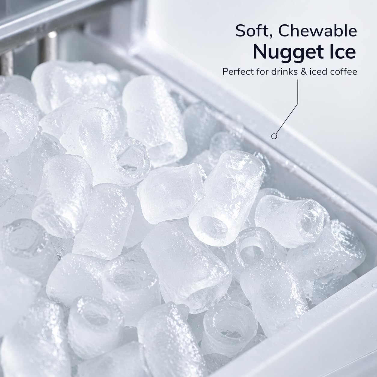 Portable Ice Maker Countertop – Fast Ice in 6 Mins, Compact Ice Machine for Home, Kitchen & RV, Self-Serve Ice Maker with Scoop for Parties & Daily Use