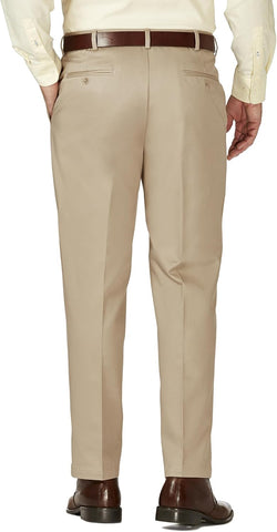 Haggar Men's Classic Fit Work to Weekend Business Casual Pleated Pant