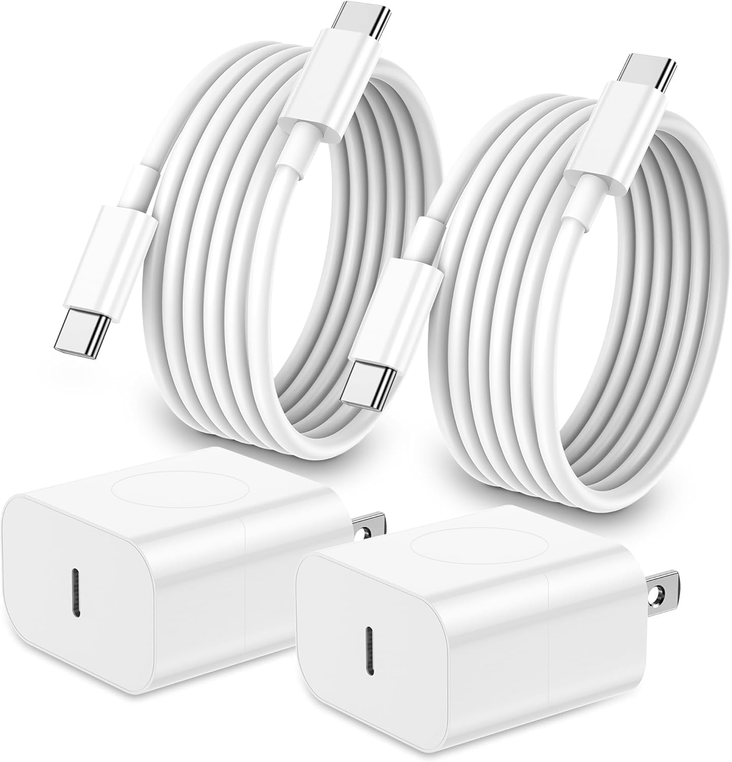 iPhone 17 16 15 Charger Fast Charging,2Pack 20W Apple iPad USB C Wall Charger Block with 6FT USB C to C Cable for iPhone 17/Pro/Pro Max/17 Air/ 16/Pro/Pro Max/15/Pro/Pro Max