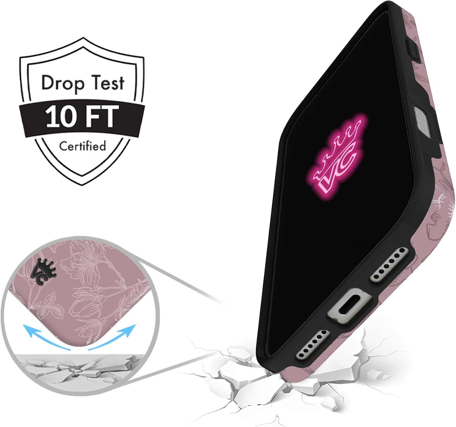 VELVET CAVIAR Case for iPhone 17 Pro Max | Compatible with MagSafe | 10ft Drop Tested | Protective Designer Cases | Dusty Rose Floral 2.0