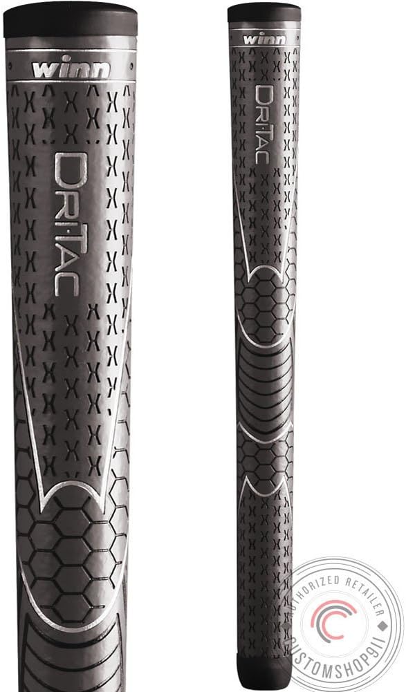 Winn Set of 9 DriTac Oversize AVS Gray Golf Grip - Dri-Tac!