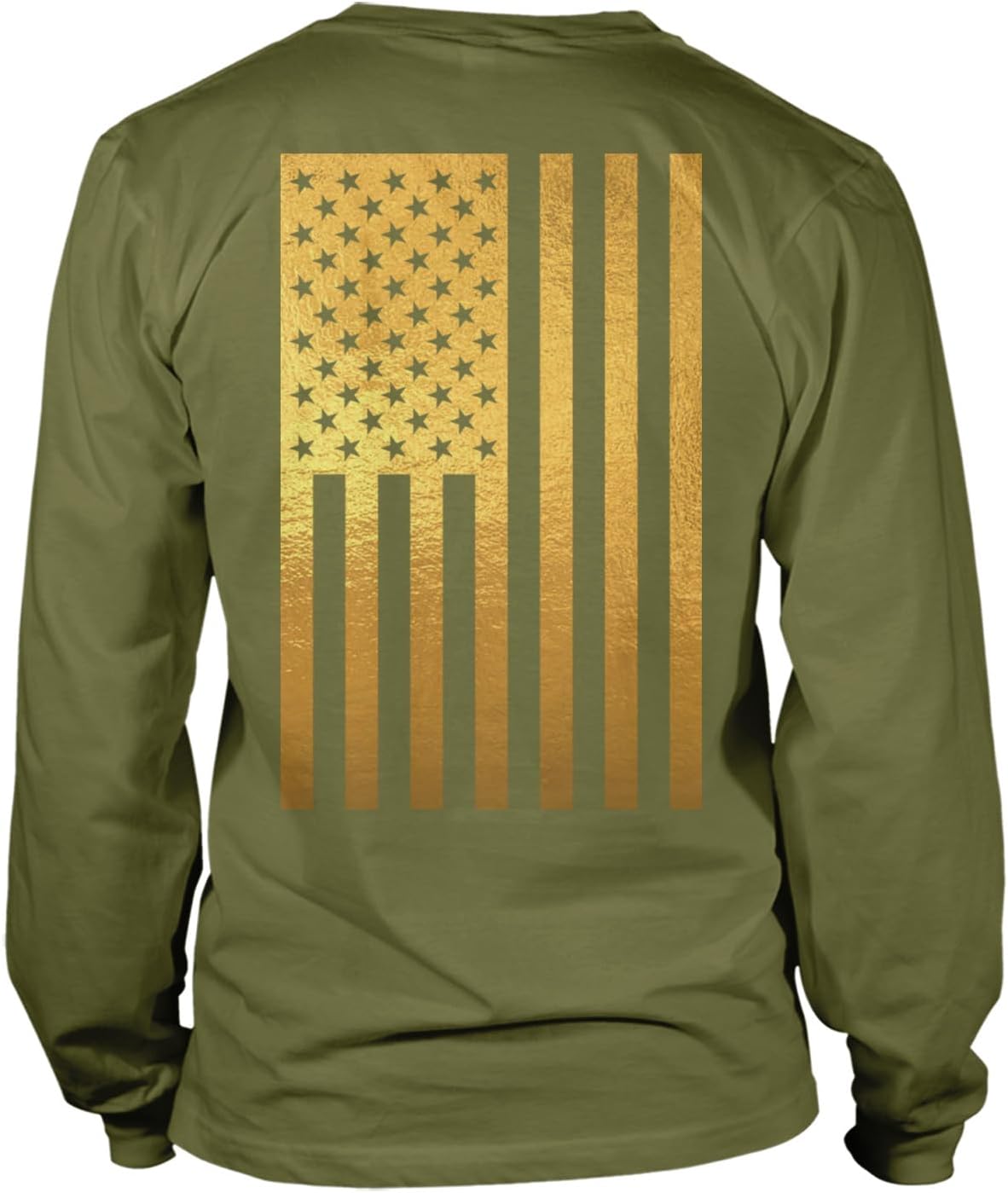 Distressed Black USA Flag - United States Unisex Long Sleeve Shirt