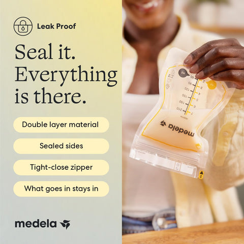 Medela Easy Pour Breast Milk Storage Bags, 100 Count, 7 oz/210 ml