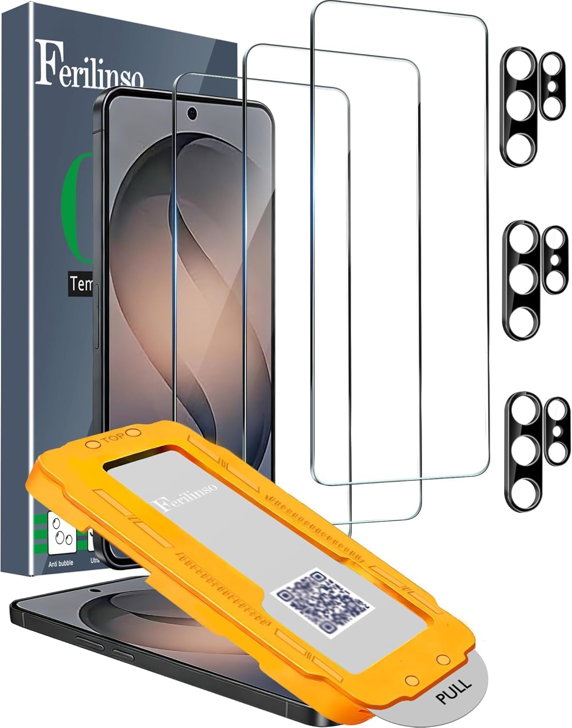 Ferilinso Screen Protector for Samsung Galaxy S26 Ultra, Tempered Glass