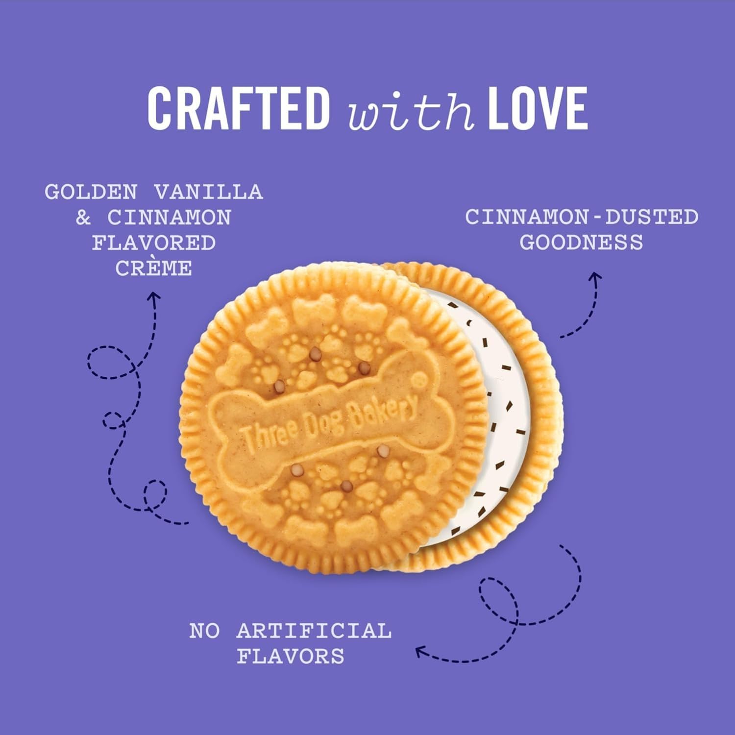 Three Dog Bakery Lick'n Crunch! Dog Treats - 13 oz