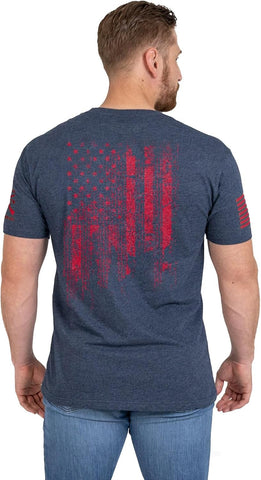 Grunt Style American 1776 Flag Men's Graphic Tee