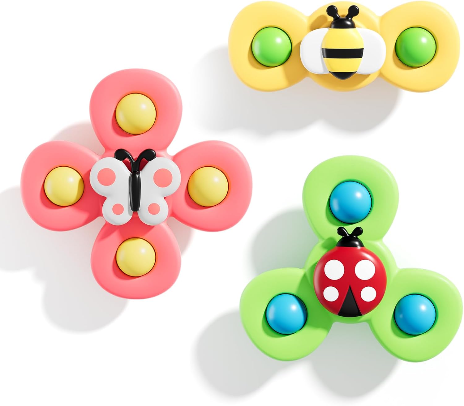 ALASOU Suction Cup Spinner Airplane Travel Toys for 1 Year Old Boy Girl