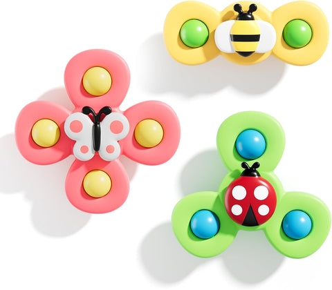 ALASOU Suction Cup Spinner Airplane Travel Toys for 1 Year Old Boy Girl