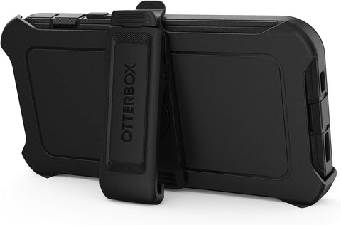 OtterBox iPhone 15, iPhone 14, and iPhone 13 Defender Series Case - BLACK, screenless, rugged & durable, with port protection, includes holster clip kickstand (ships in polybag)