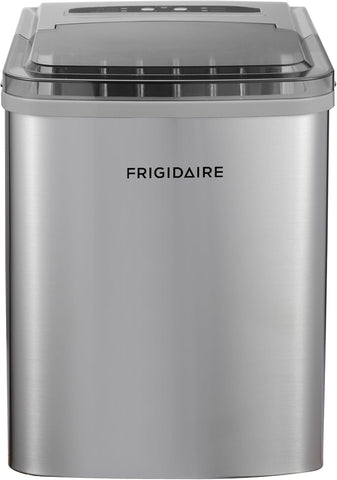 Frigidaire Portable Countertop Ice Maker, Stainless Steel, 26 lbs per Day, Self-Cleaning, Digital LED Control, 2.1 Qt Tank