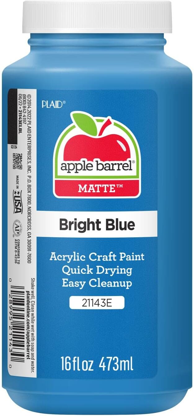 Apple Barrel Acrylic Paint in Assorted Colors (16 Ounce), 21142 Cobalt Blue, (Pack of 2)