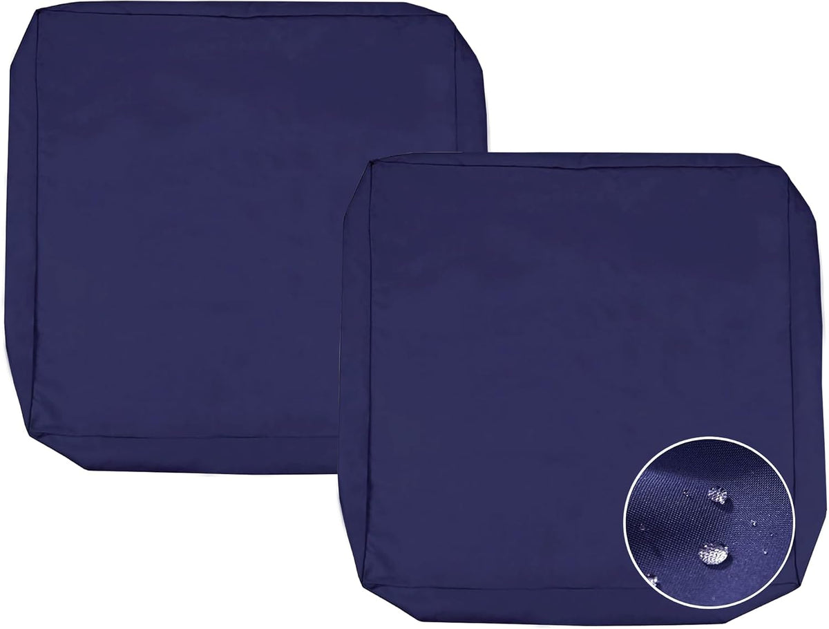 Sqodok Outdoor Cushion Covers 25x27 inch, 2Pack Patio Chair Cushion Covers