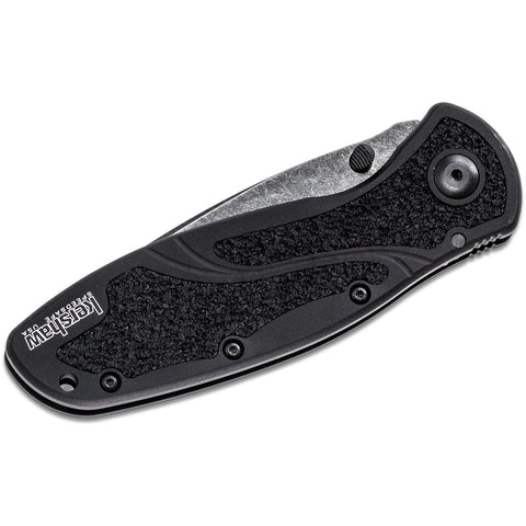 Kershaw Blur Pocket Knife, Blackwash, 3.4 Inch Recurve Blade