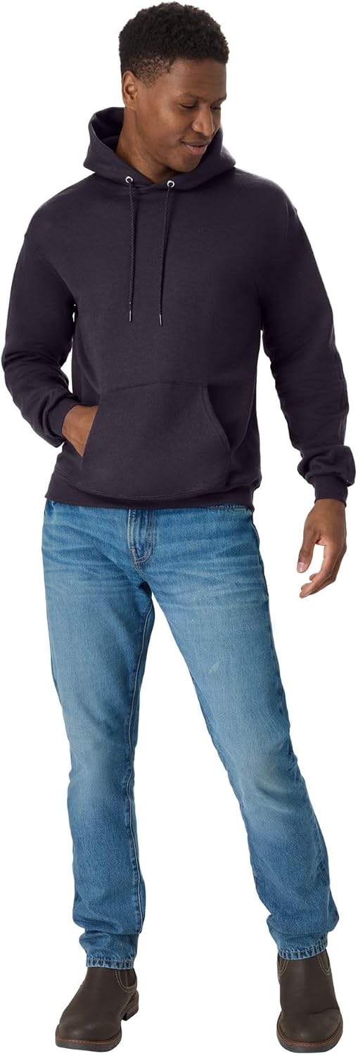 Hanes Men's Hoodie - EcoSmart Fleece Hooded Sweatshirt for Men & Women - Midweight Fleece - Big & Tall Available