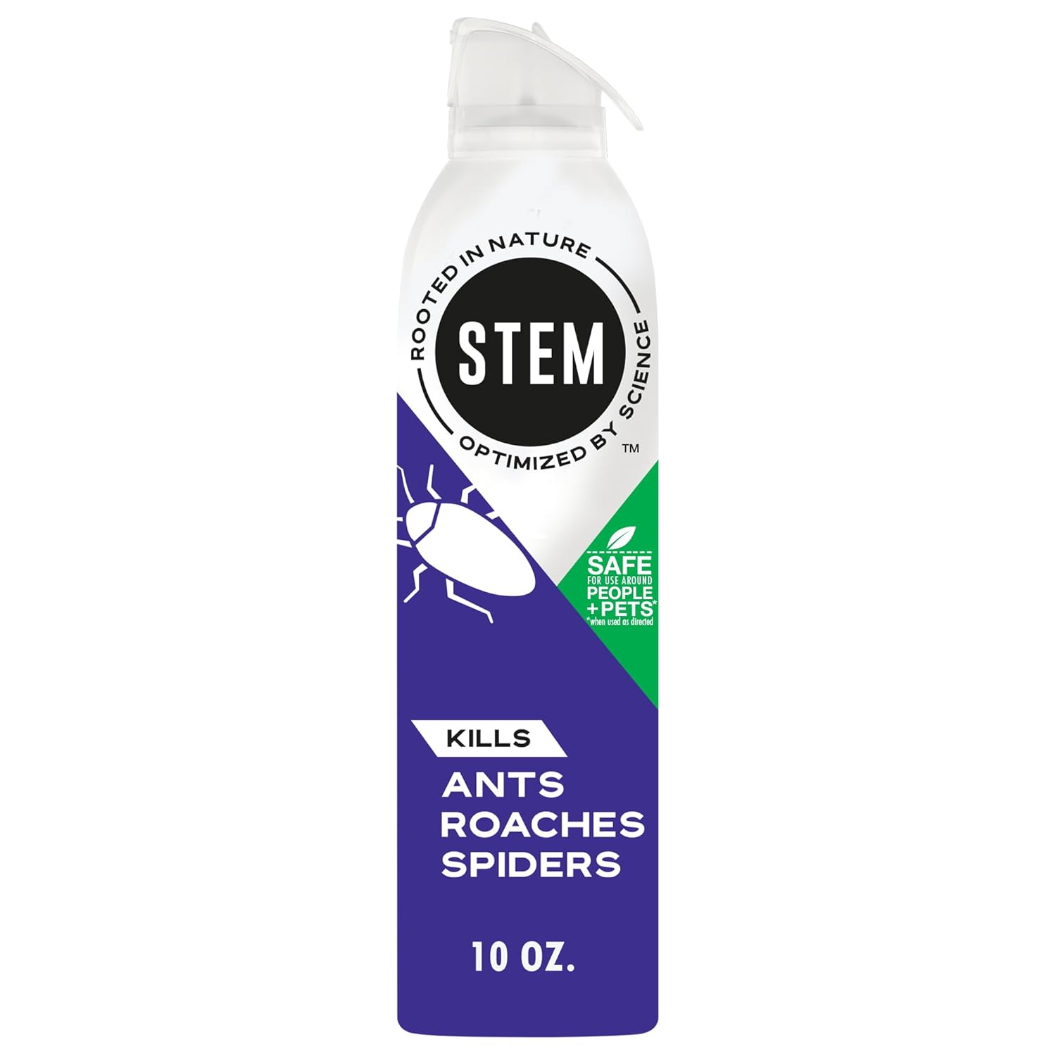 STEM Plant-Based Bug Spray, Ant, Roach, Spider Killer Indoor Outdoor, 10 oz