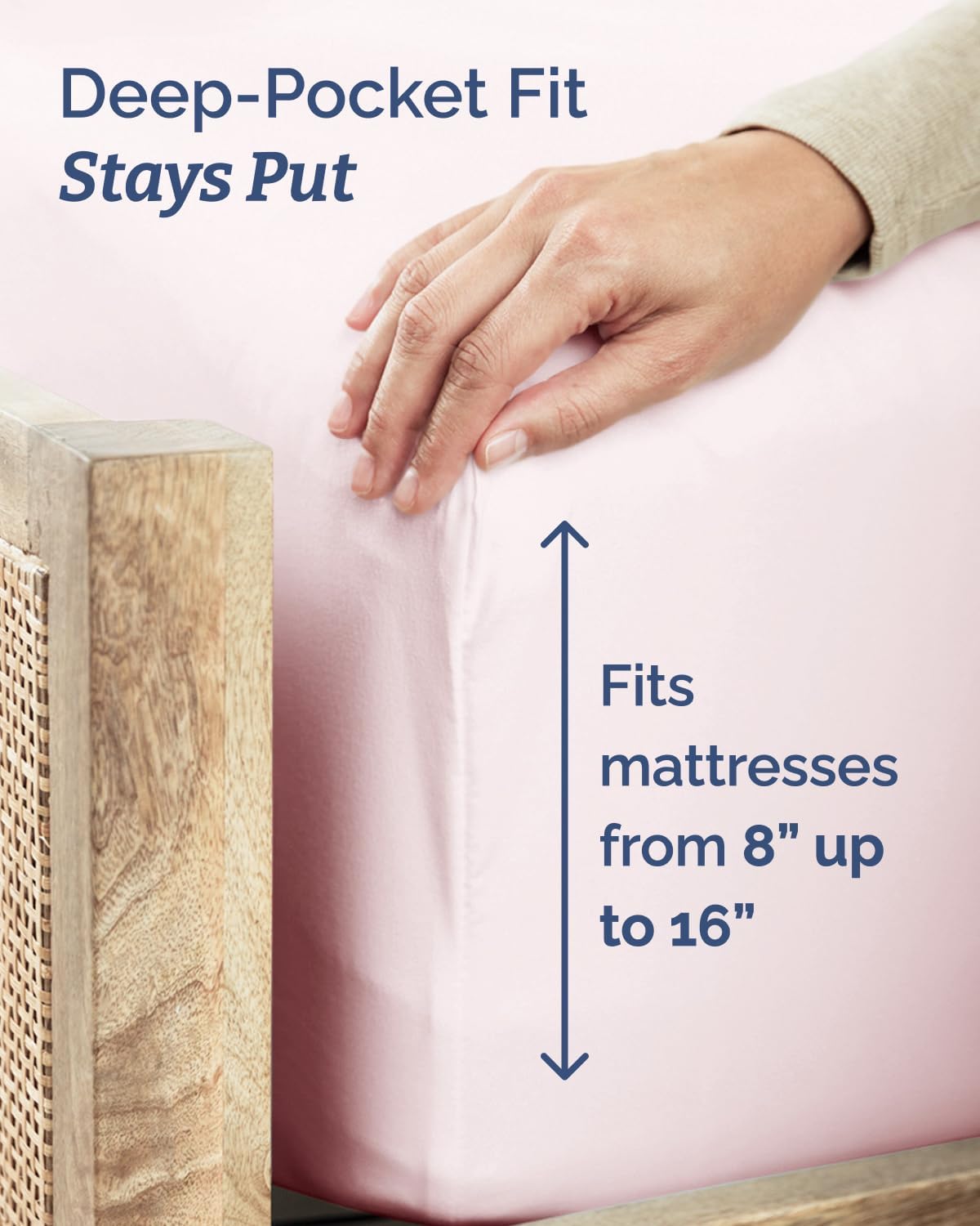 Twin Size 3 Piece Sheet Set - Breathable & Cooling Sheets - Lavender Pink