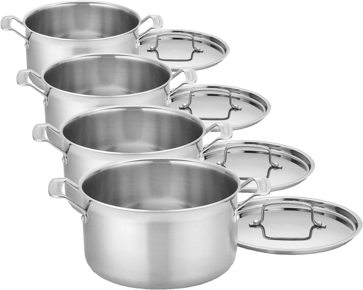 Cuisinart MCP44-24N MultiClad Pro 6-Quart Skillet, Saucepot w/Cover