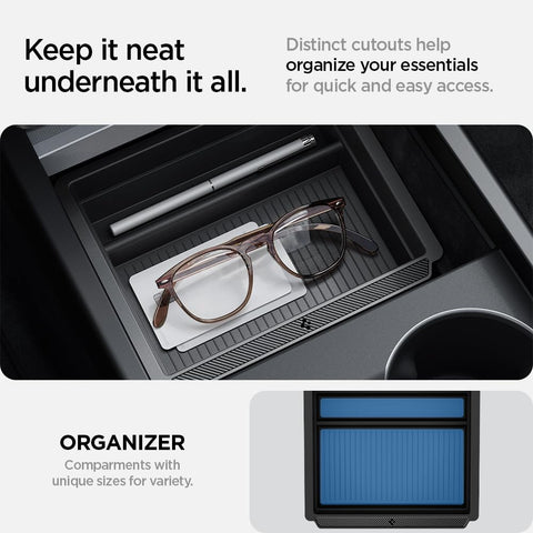 Spigen Console Organizer for Model Y Juniper/YL & 3 Highland [Sliding]