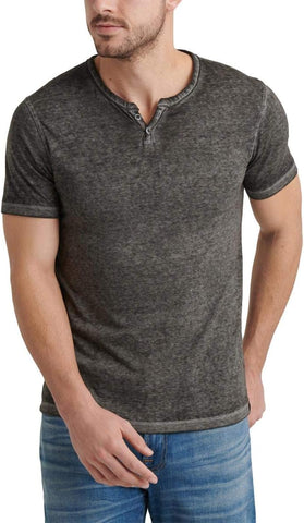 Lucky Brand Men's Venice Burnout Notch Neck Tee Shirt