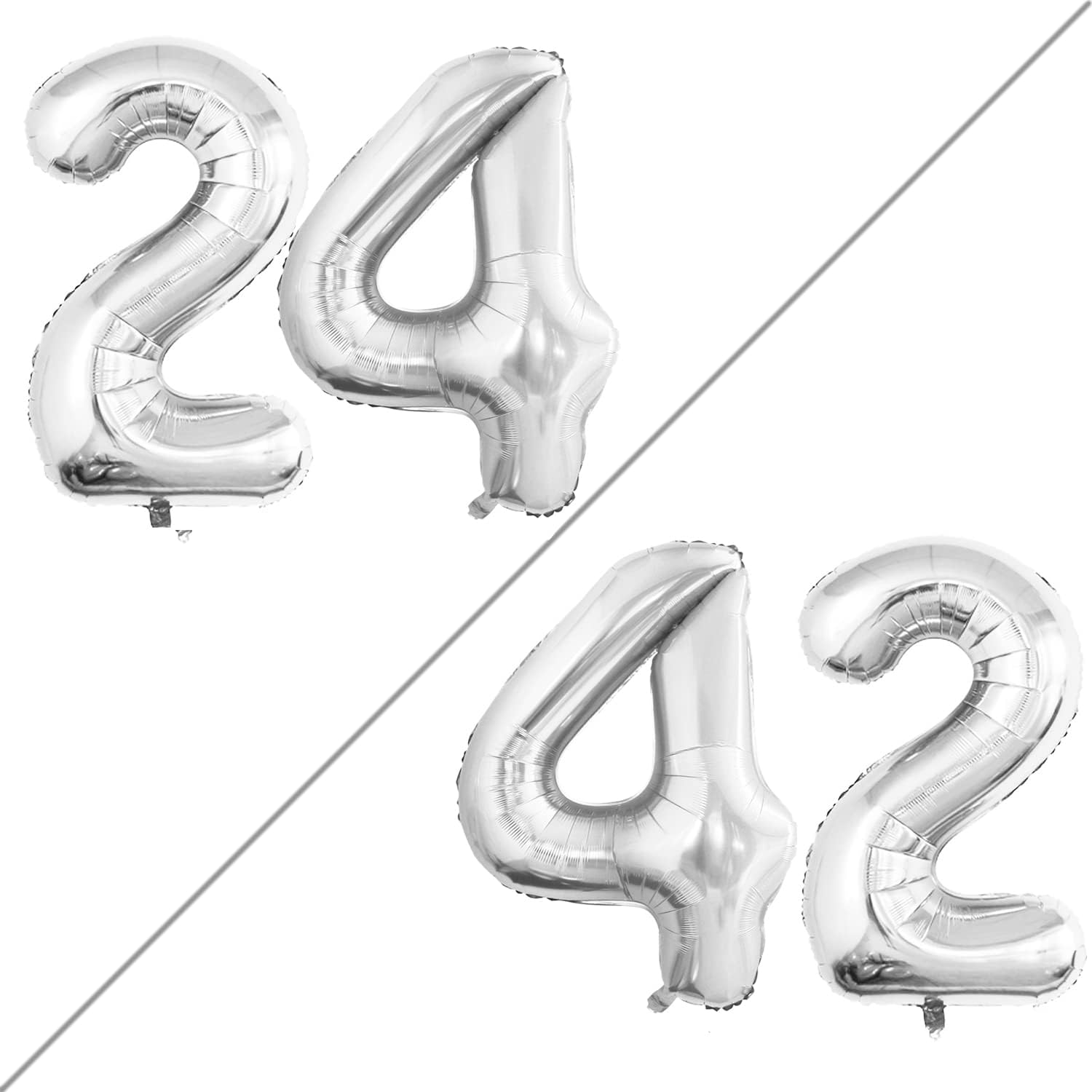 GOER Number 30 Balloons for 30th Birthday Party Decorations,42 Inch Jumbo Foil Helium Balloons for 30th Anniversary (Black)