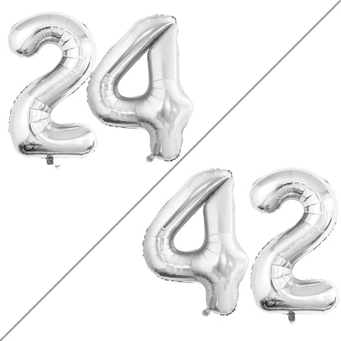GOER Number 30 Balloons for 30th Birthday Party Decorations,42 Inch Jumbo Foil Helium Balloons for 30th Anniversary (Black)