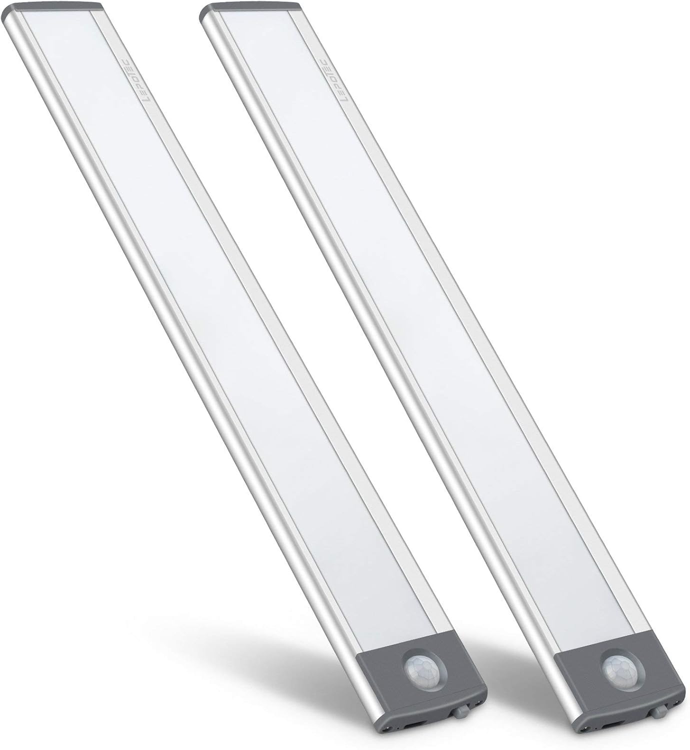 LED Motion Sensor Light,Under Counter Lighting, Wireless USB Rechargeable Kitchen Night Lights,Battery Powered Operated Light,54-LED Light for Wardrobe,Closets,Cabinet,Cupboard, 2 Count (Pack of 1)