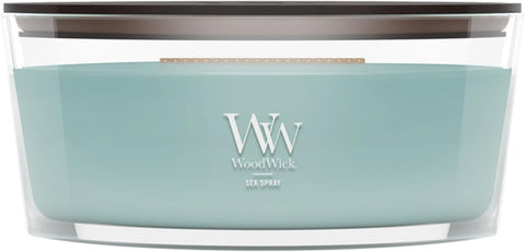WoodWick Vanilla & Sea Salt Scented Candle, Crackling Wick, 16oz