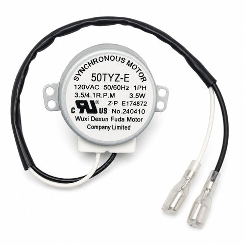 Ice Maker Synchronous Motor 120V 50/60Hz 50TYZ-E Replacement, Compatible with Commercial Household Ice Maker HZB-12/A HZB-12/B HZB-12/H HZB-12/G HZB-22BF HZB-15 HZB-12YLR HZB-20YLR, 3.5/4.1 R.P.M.