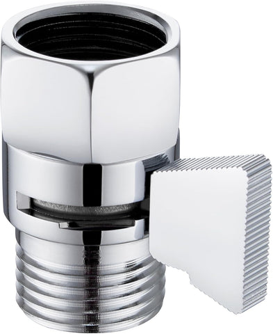Angle Simple Shower Shut Off Valve, Water Flow Pressure Restrictor, Chrome