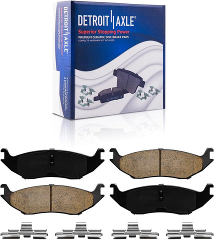 Detroit Axle - Brake Pads for 2006-2018 Dodge Ram 1500, 2007-2009 Durango