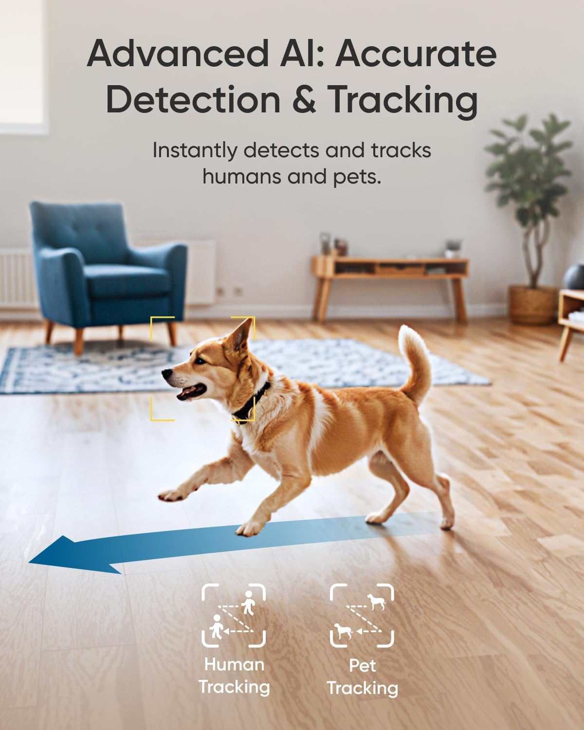 eufy Security 4K Indoor Camera E30, No Subscription, Work as Pet Camera