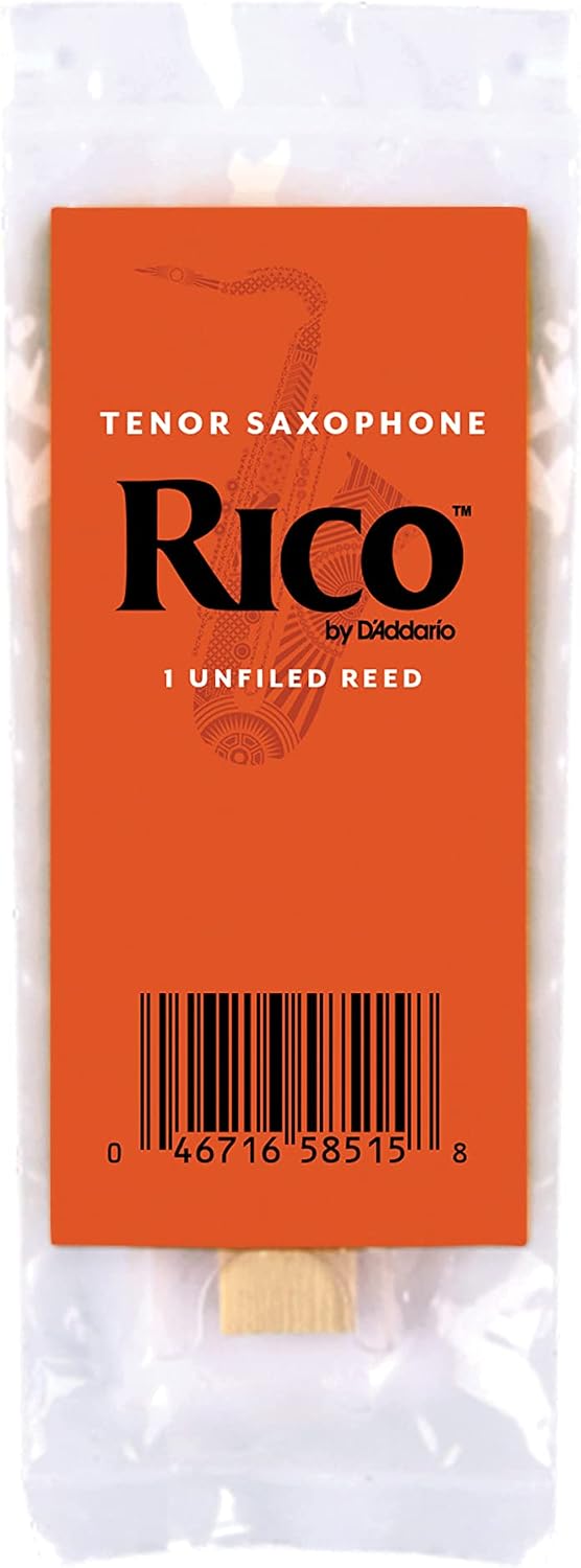 D’Addario Woodwinds - Rico Tenor Sax Reeds - Tenor Saxophone Reeds - Tenor Reeds Crafted for Beginners, Students, Educators - Strength 1.5, 50-Pack