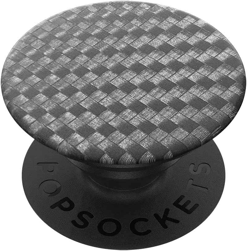 PopSockets Adhesive Phone Grip, Holder- Carbonite Weave