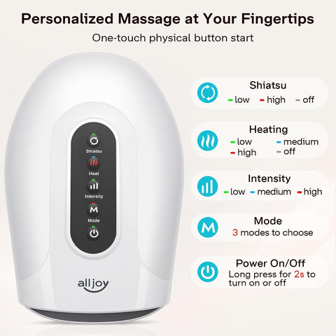 ALLJOY Roller Kneading Hand Massager for Arthritis and Carpal Tunnel Relief