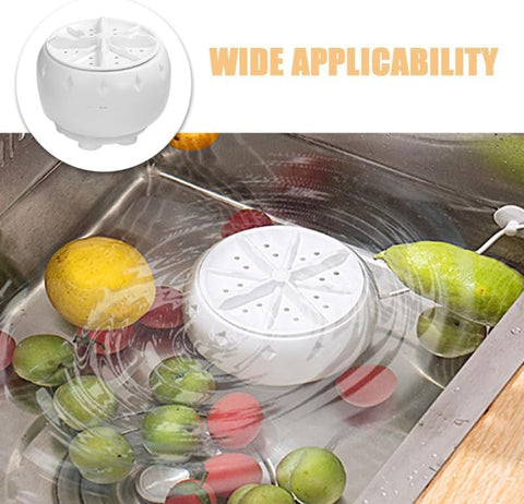 GALPADA 2 pcs Portable Mini Washing Machine Automatic Countertop Washer for Laundry Travel Apartment Rv Usb Powered Bottom Suction Cup for Underwear Socks 4.17 inch