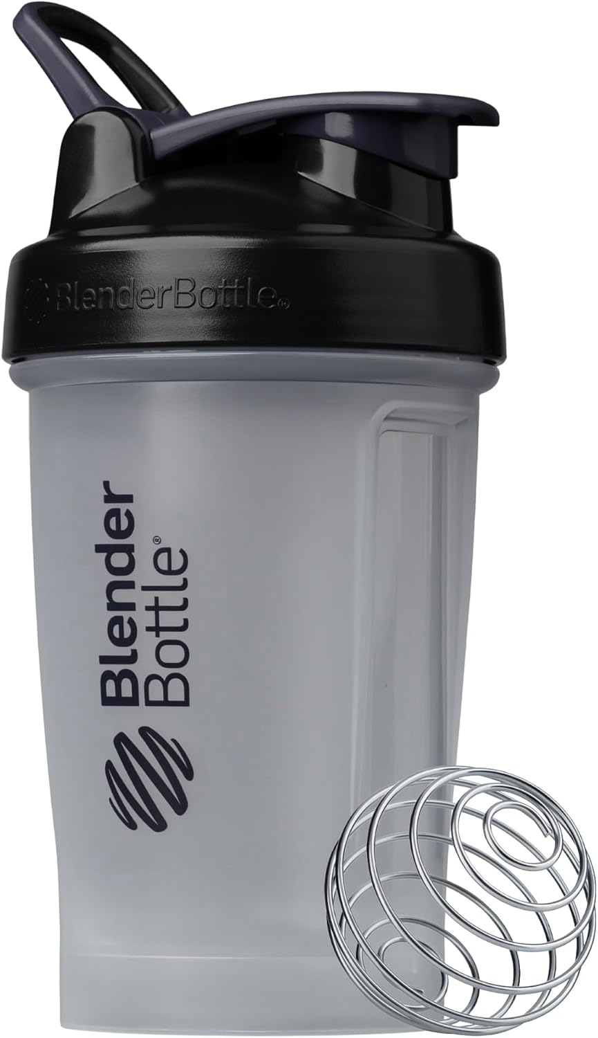 BlenderBottle Classic V2 Plastic Shaker Bottle 20 oz Black
