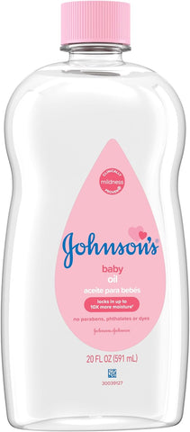 Johnson's Baby Oil, Pure Mineral Oil, Original Scent, 20 fl. oz
