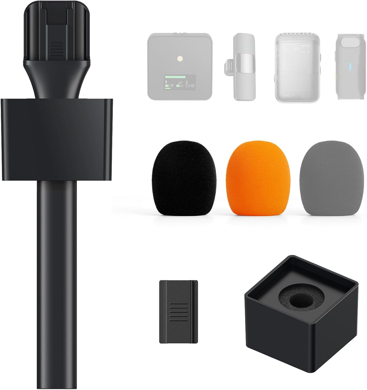 TONOR Handheld Adaptor for Interview Mic, Wireless Mic, Lavalier