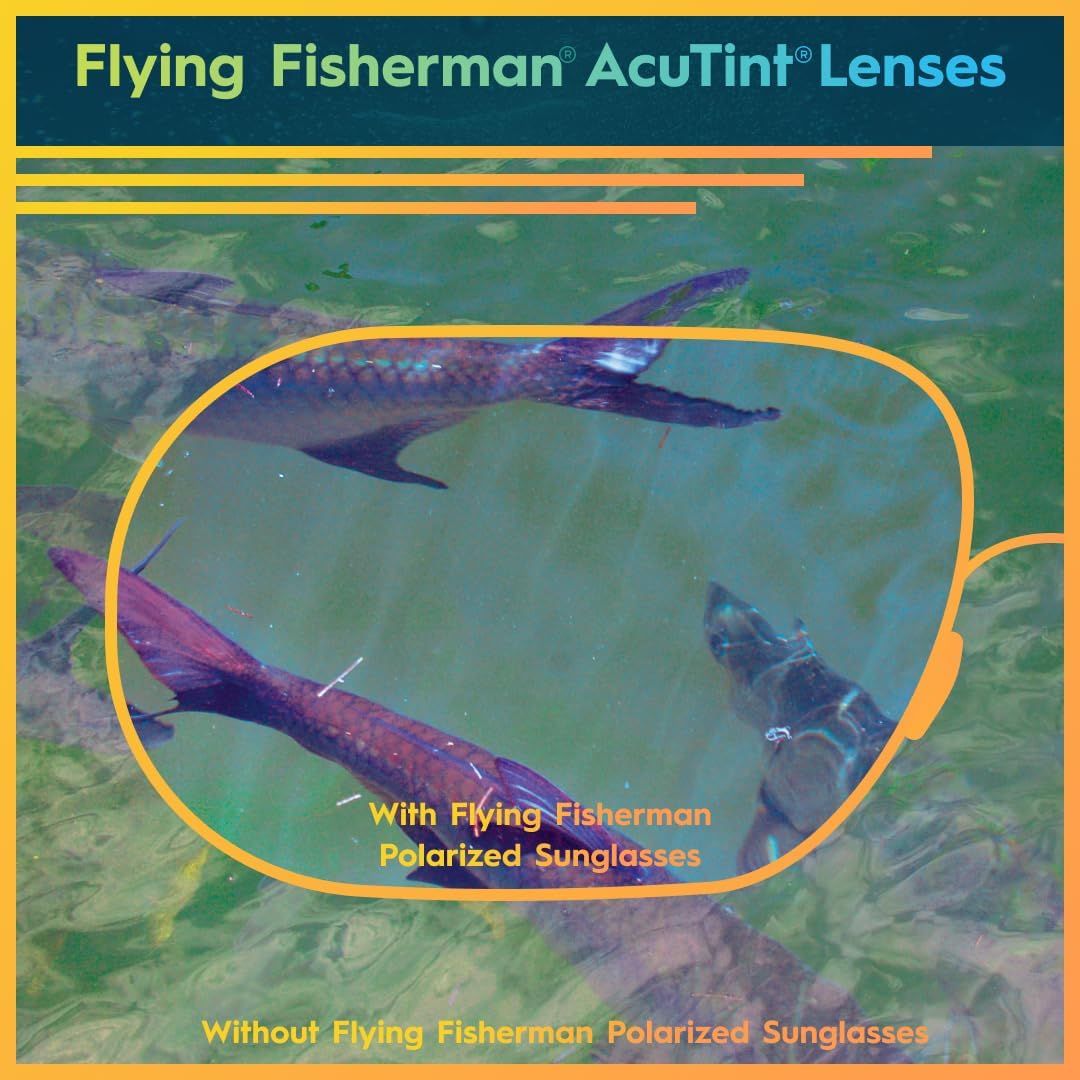 Flying Fisherman Fowey Polarized Sunglasses with AcuTint UV Blocker for Fishing and Outdoor Sports