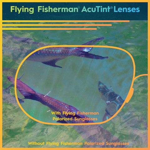 Flying Fisherman Fowey Polarized Sunglasses with AcuTint UV Blocker for Fishing and Outdoor Sports