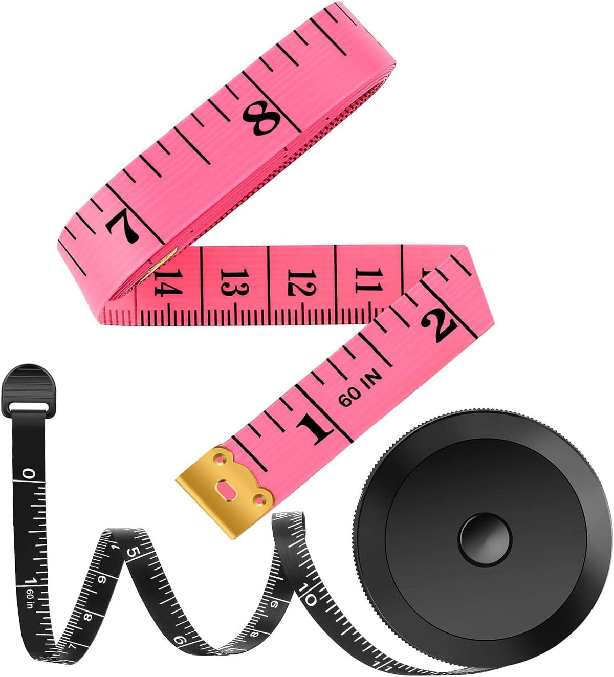iBayam 2 Pack Tape Measure Measuring Tape for Body Fabric Sewing 60"/150cm